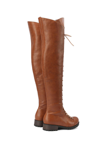 EM | Over-the-Knee-Stiefel mit Schnürung