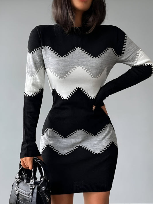 MW | Elegantes Bodycon-Minikleid aus Strick
