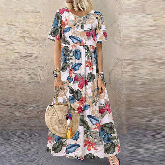 MW | Vibrant Floral Maxikleid