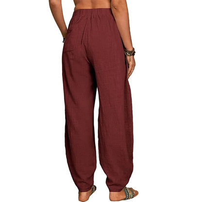 MW | Weite Leinenhose für Damen