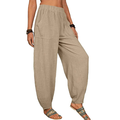 MW | Weite Leinenhose für Damen