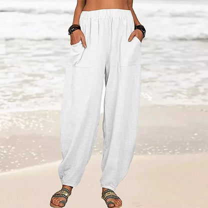 MW | Weite Leinenhose für Damen