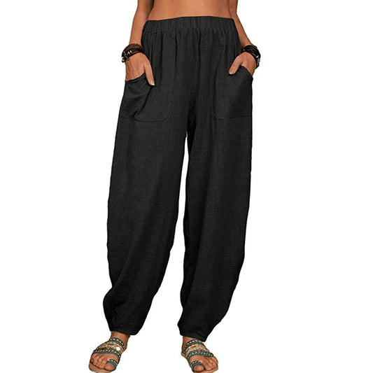 MW | Weite Leinenhose für Damen