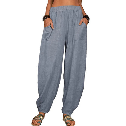 MW | Weite Leinenhose für Damen