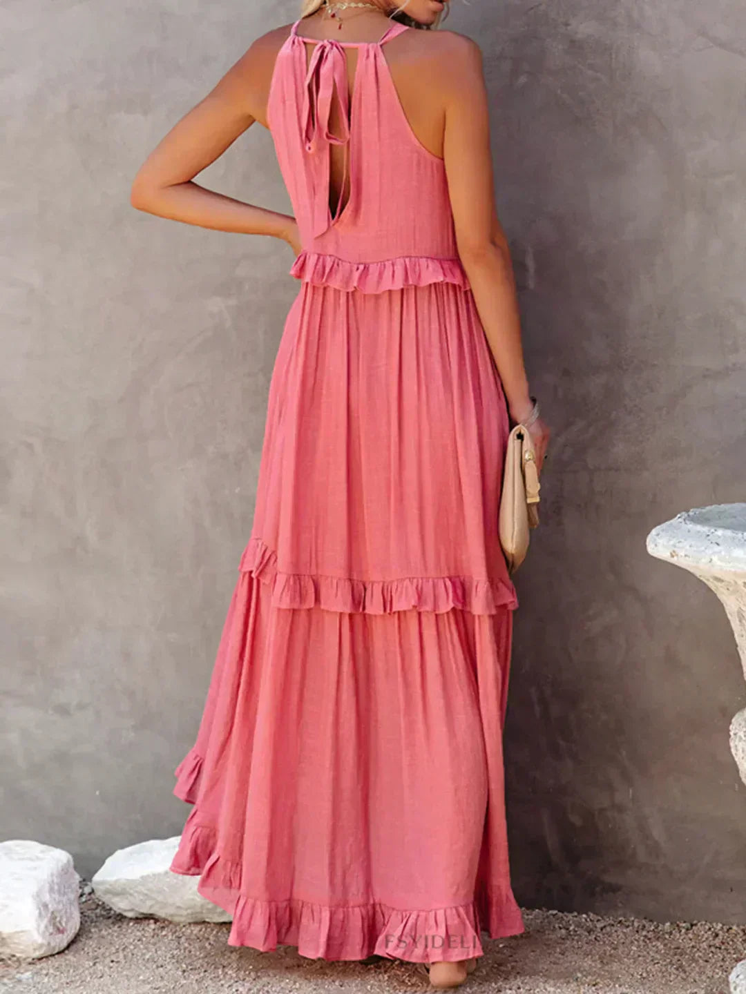 MW | Effortless Ruffle Maxikleid