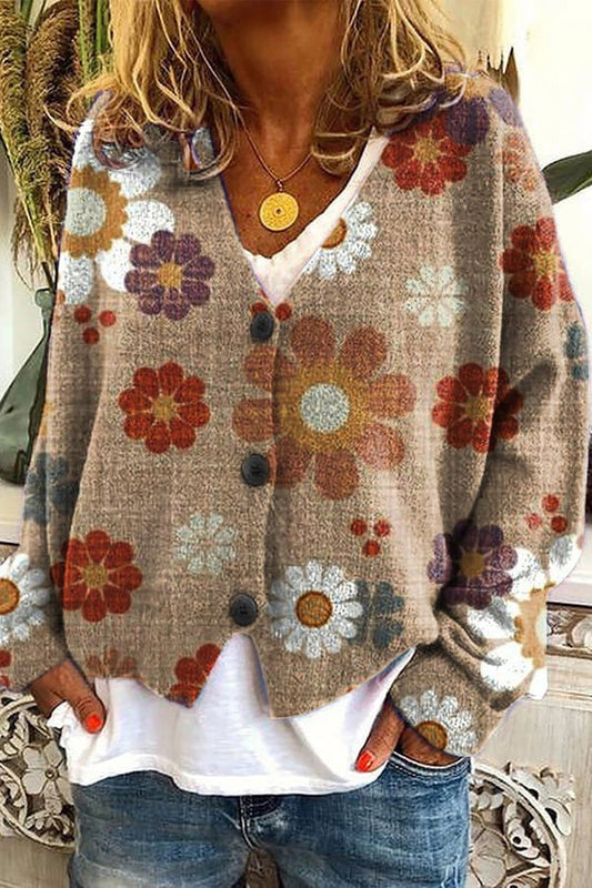 EM | Vintage Boho-Strickjacke
