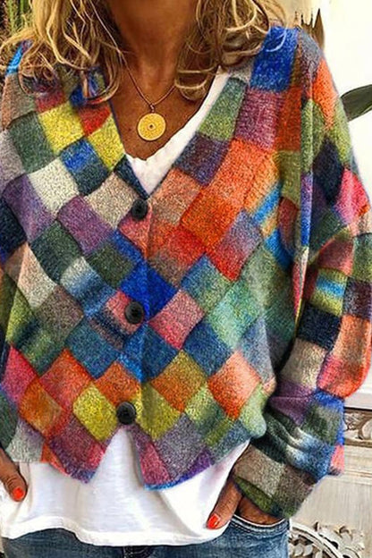 EM | Vintage Boho-Strickjacke