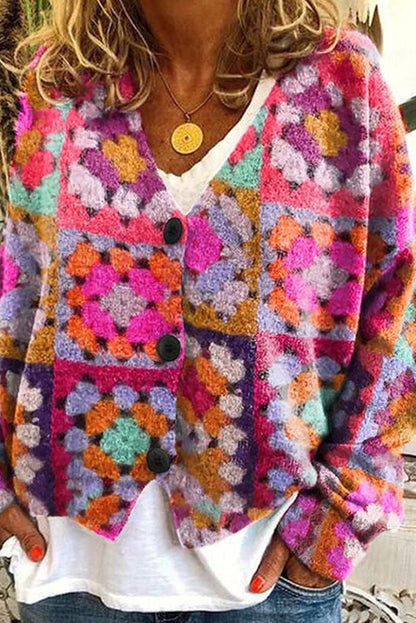 EM | Vintage Boho-Strickjacke