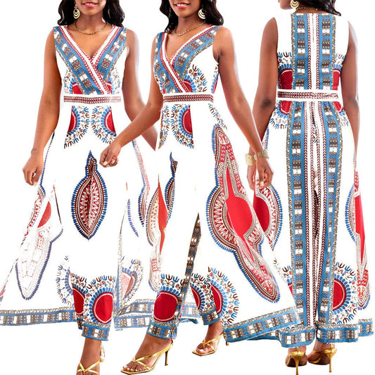MW | Jumpsuit mit afrikanischem Druck im Dashiki-Stil