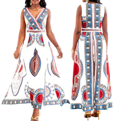 MW | Jumpsuit mit afrikanischem Druck im Dashiki-Stil