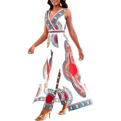 MW | Jumpsuit mit afrikanischem Druck im Dashiki-Stil
