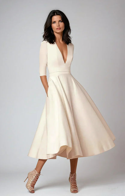 MW | elegantes Midikleid im Vintage-Look für Frauen