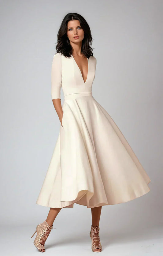 MW | elegantes Midikleid im Vintage-Look für Frauen