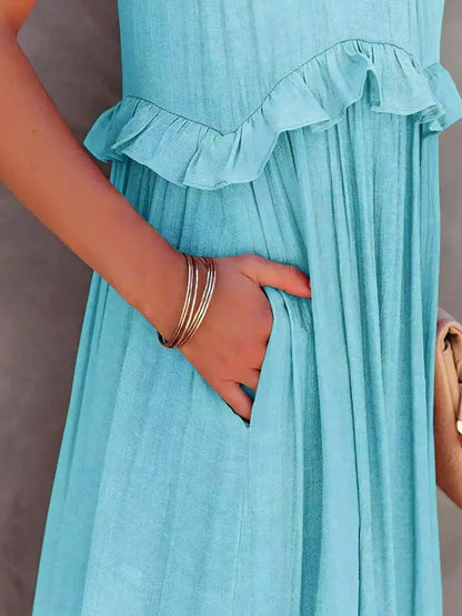 MW | Effortless Ruffle Maxikleid