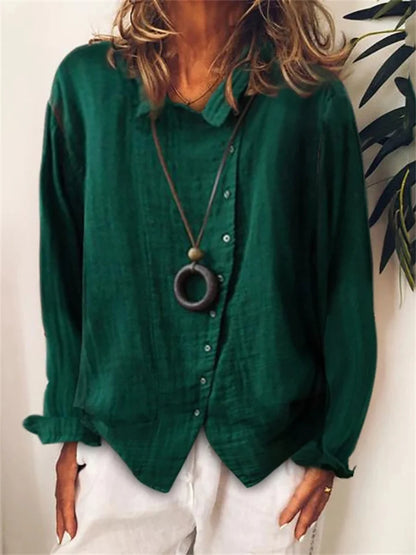 EM | Asymmetrische Button-Up-Bluse