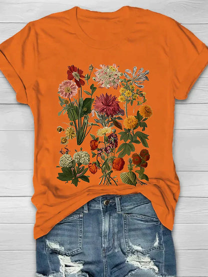 EM | Lässiges T-Shirt mit Blumenmuster