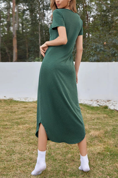 MW | Sexy Fashion Strandkleid Unregelmäßiger Saum Midikleid