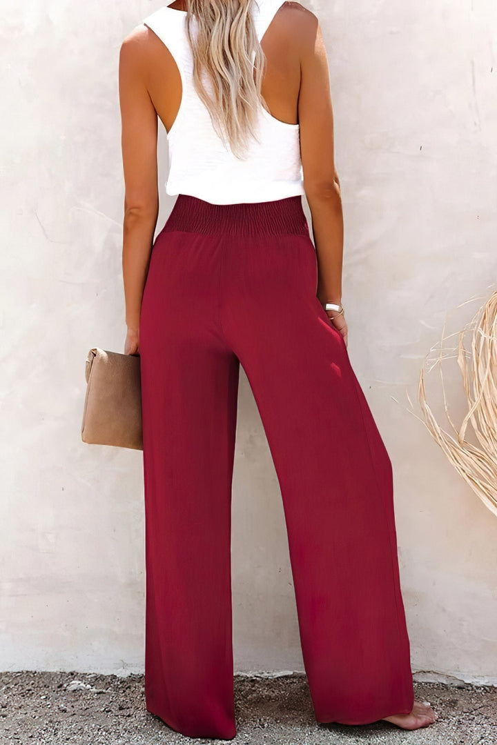 EM | Hochtaillierte Hose aus Leinen