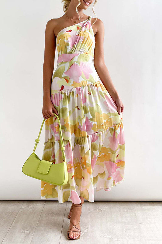 MW | Mittellanges, schulterfreies, ärmelloses Midikleid
