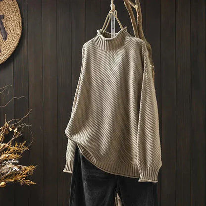 EM | Turtle-neck pullover aus Grobstrick