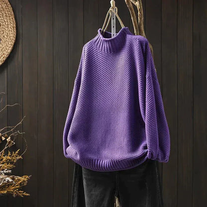 EM | Turtle-neck pullover aus Grobstrick
