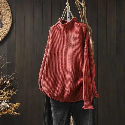 EM | Turtle-neck pullover aus Grobstrick