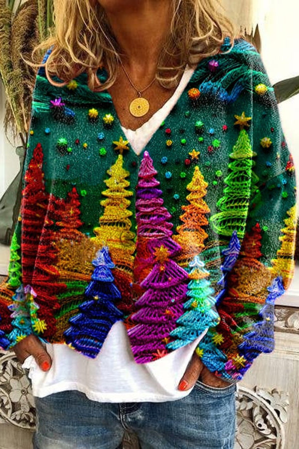EM | Vintage Boho-Strickjacke