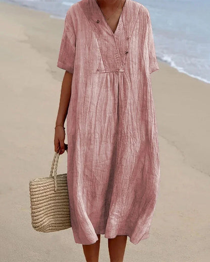 EM | Midikleid mit V-Ausschnitt