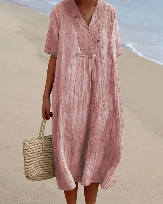 EM | Midikleid mit V-Ausschnitt