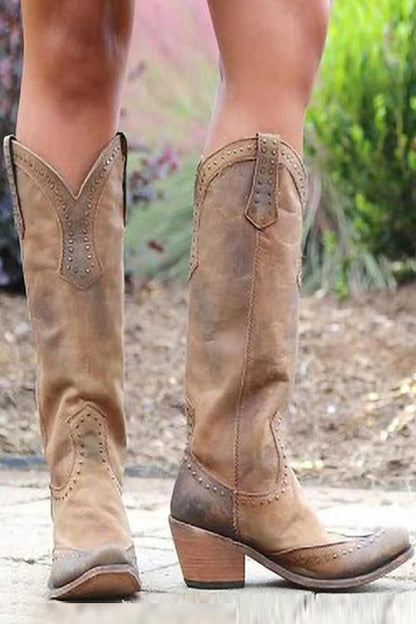 EM | Rustikale Western-Cowboy-Stiefel