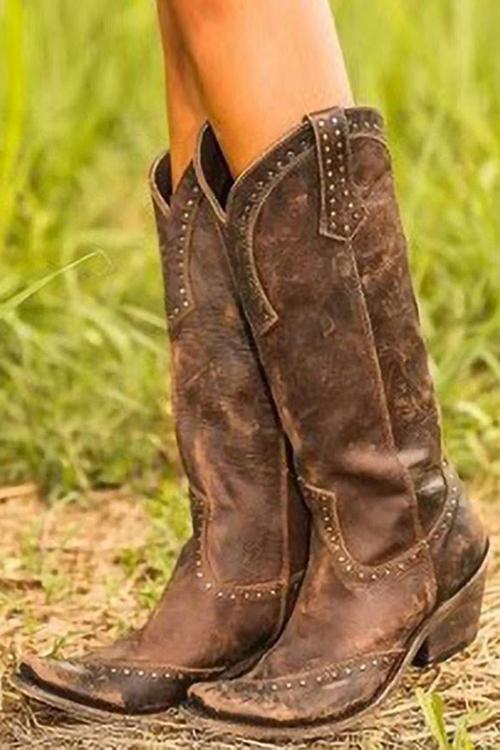 EM | Rustikale Western-Cowboy-Stiefel