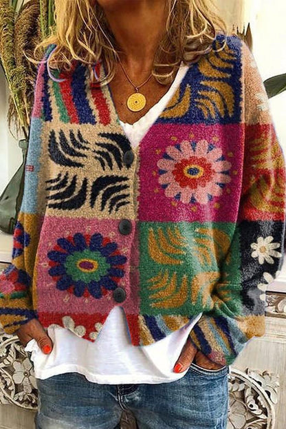 EM | Vintage Boho-Strickjacke