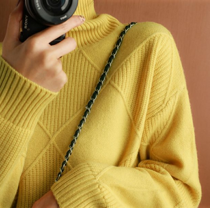EM | Eleganter Turtle-neck pullover aus Kaschmir