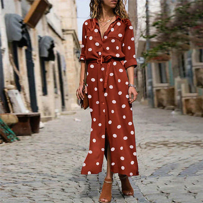 MW | Kleid Langes Shirt mit Punkten