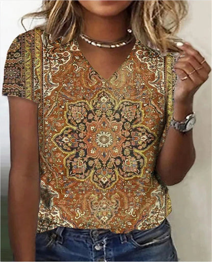 EM | Hemd mit V-Ausschnitt im Vintage-Stil