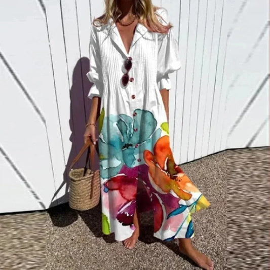 EM | Klassisches Boho-Maxikleid