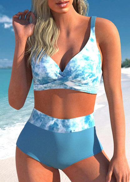 EM | Gepunkteter & gestreifter Bikini