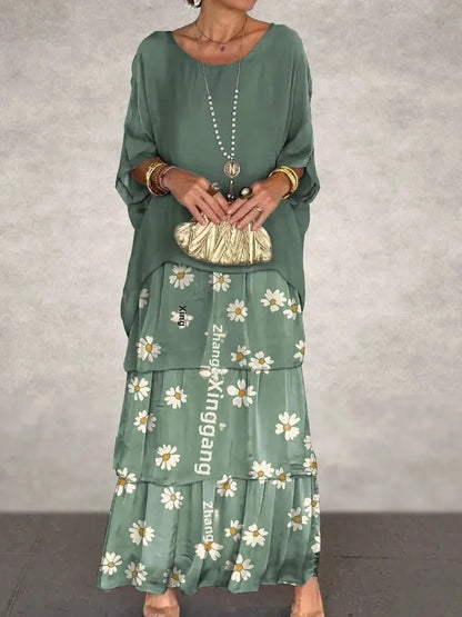 EM | Locker geschichtetes Maxikleid