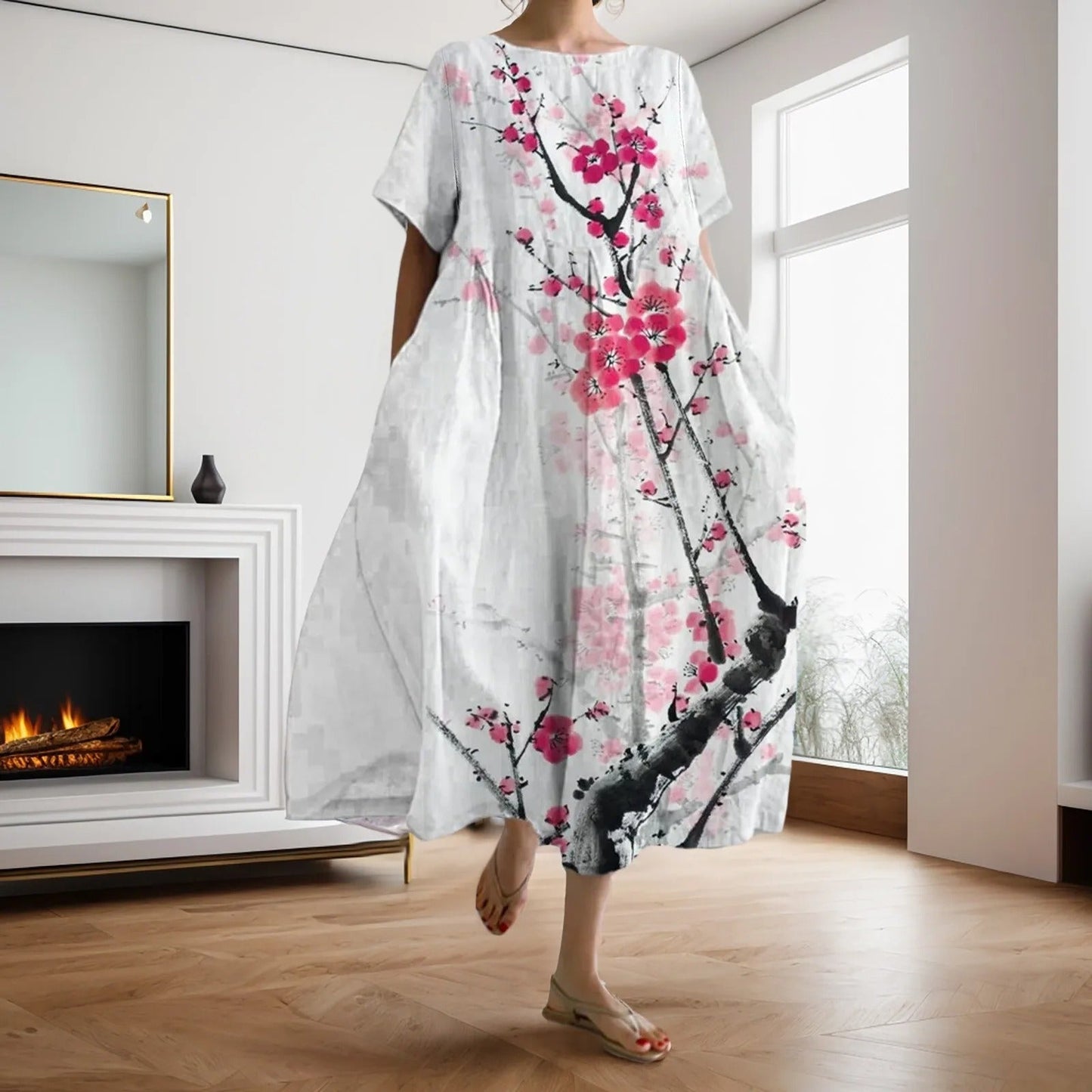 EM | Maxikleid mit Blumenmuster Lose