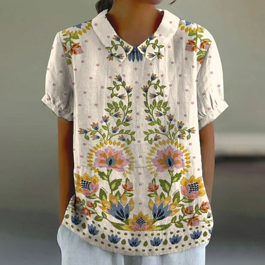 EM | Bluse mit Blumendruck für Frauen