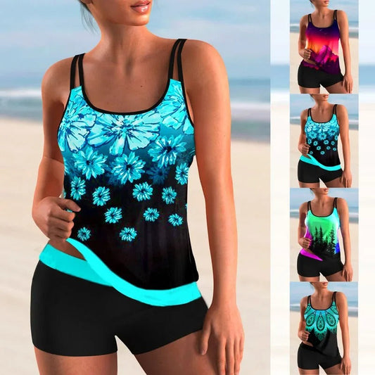 EM | Geblümter Ombre-Tankini