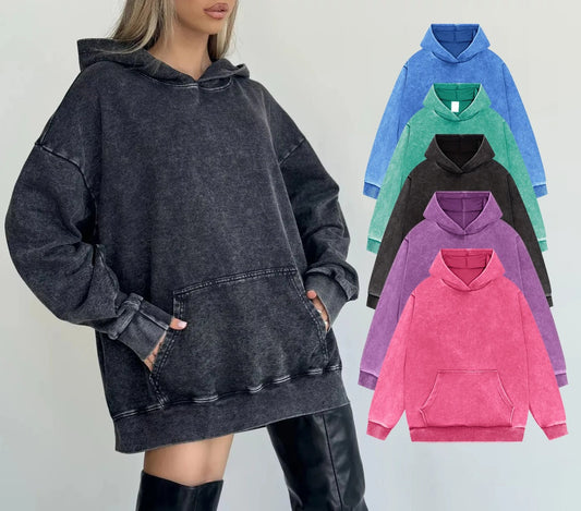 EM | Denim Pullover Kapuzenpulli