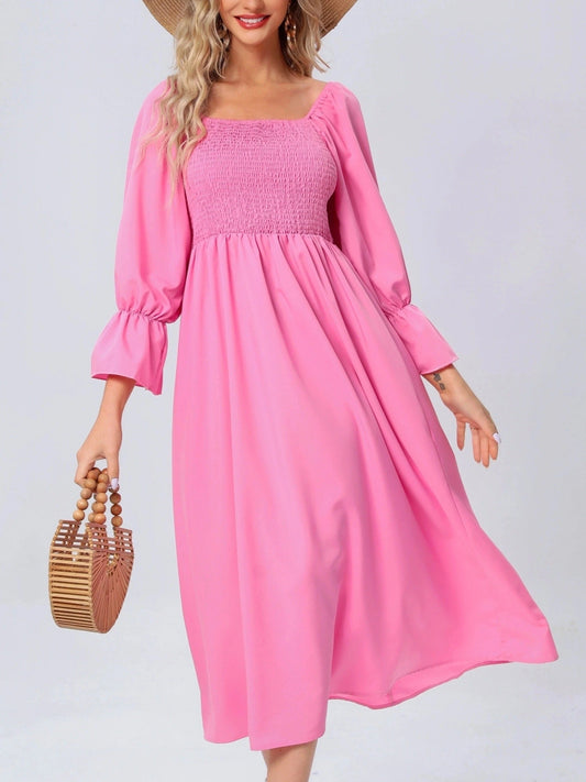 EM | Midikleid mit Puffärmeln
