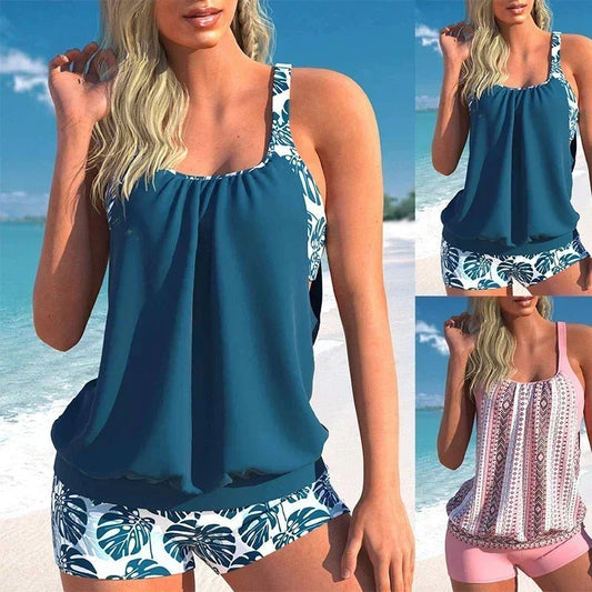 EM | Gestreiftes Tankini mit Druck