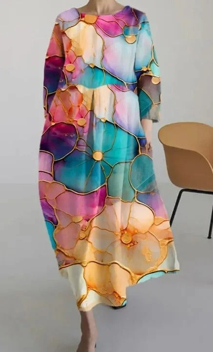 EM | Bedrucktes Maxikleid