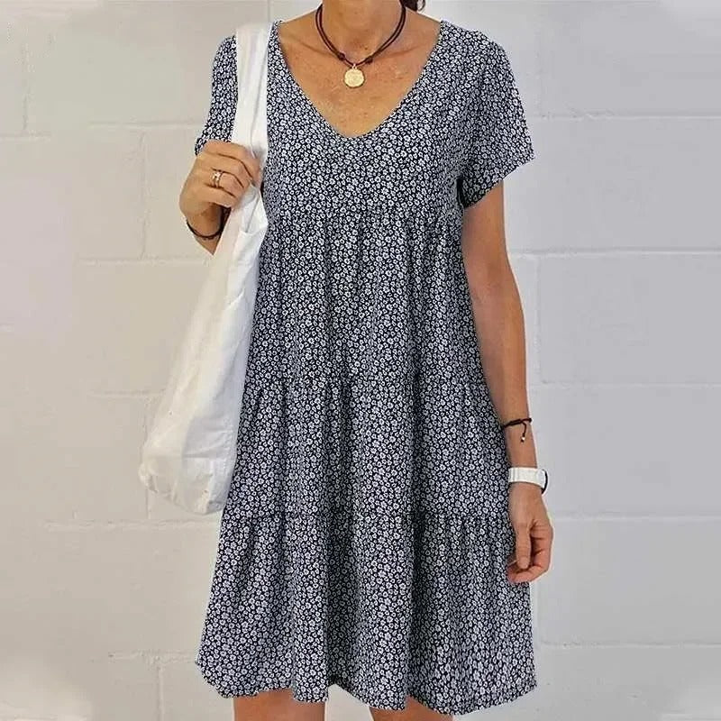EM | Midikleid mit V-Ausschnitt
