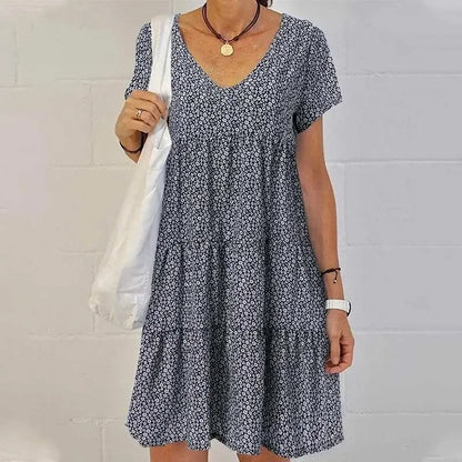 EM | Midikleid mit V-Ausschnitt