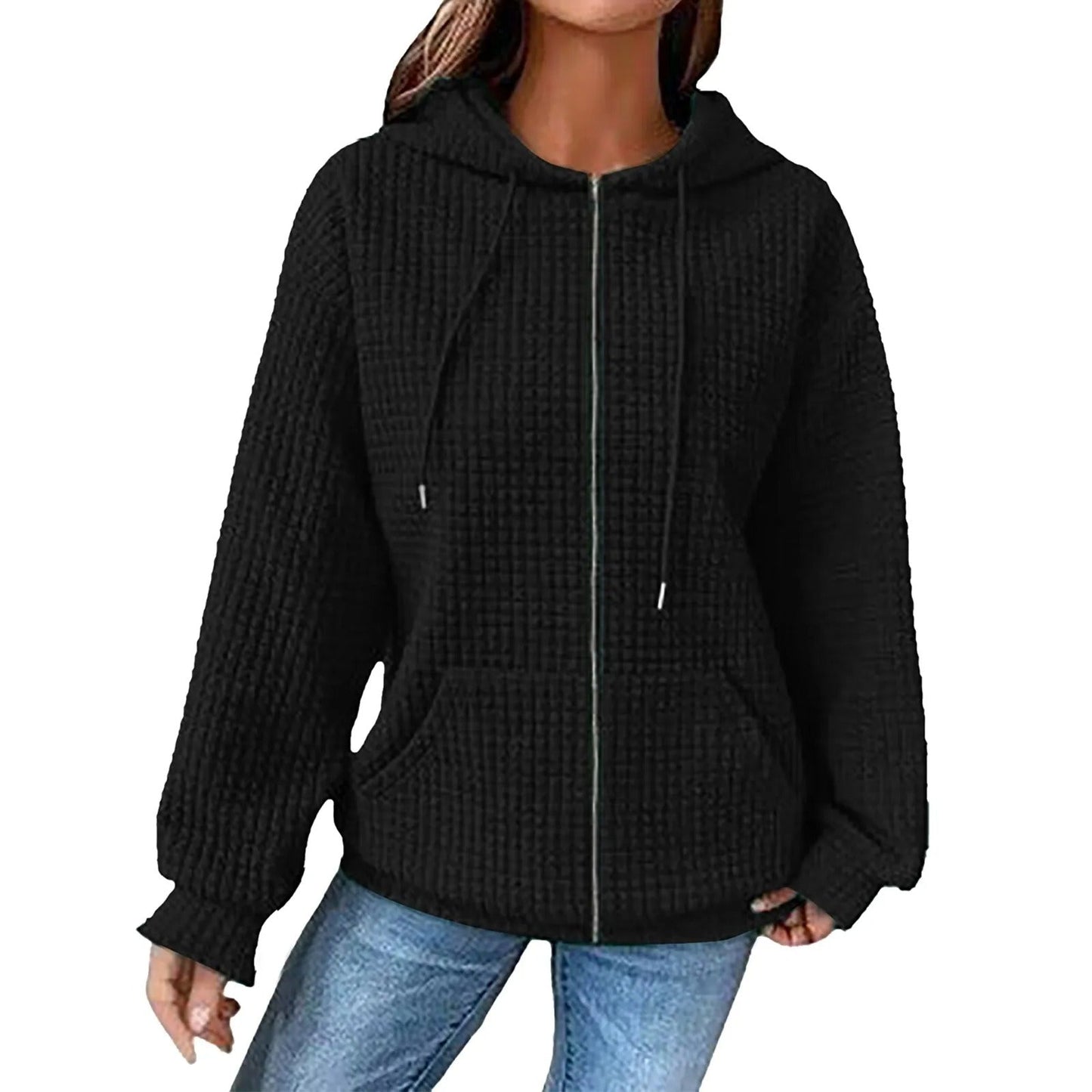 EM | Strukturierte Jacke mit Reißverschluss