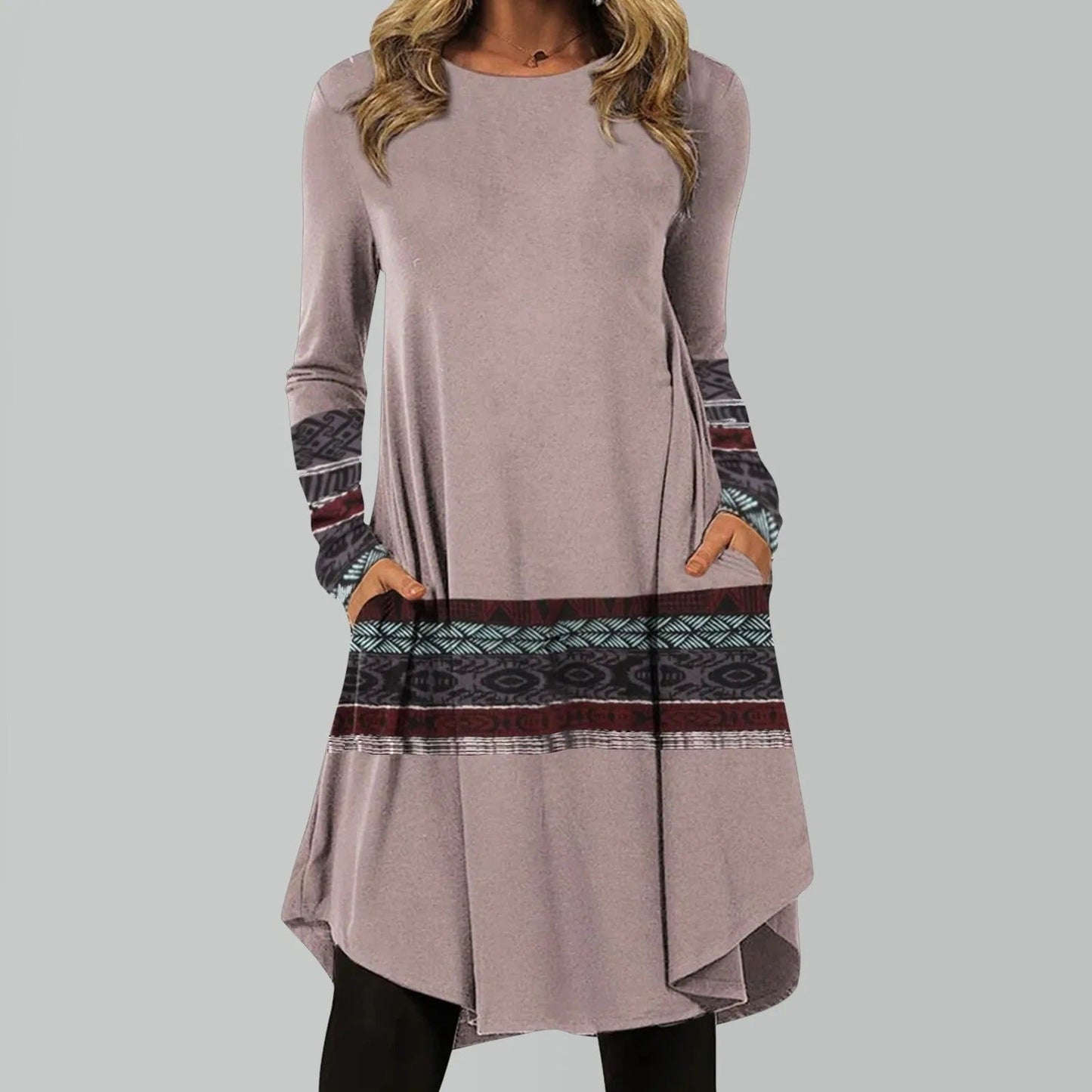 EM | Entspannter Pullover mit Chevron-Print