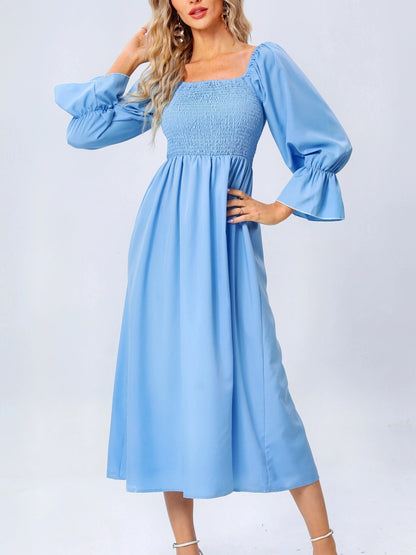 EM | Midikleid mit Puffärmeln
